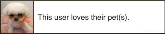 this user loves their pets
